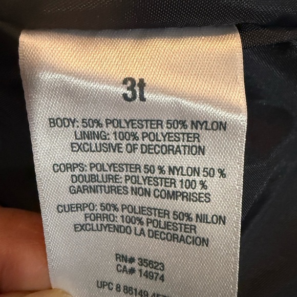 Carter's Red & Black lined Toddler Dress NWOT Size 3 T perfect for the Holidays - Picture 5 of 7